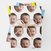 Custom Baby Face, Funny custom photo Geschenkpapier Set (Beispiel)