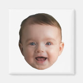 Custom Baby Face, Funny custom photo Magnet (Vorne)