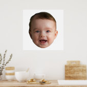Custom Baby Face, Funny custom photo Poster (Küche)