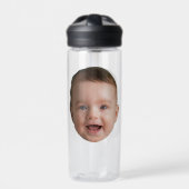 Custom Baby Face, Funny custom photo Trinkflasche (Vorderseite)