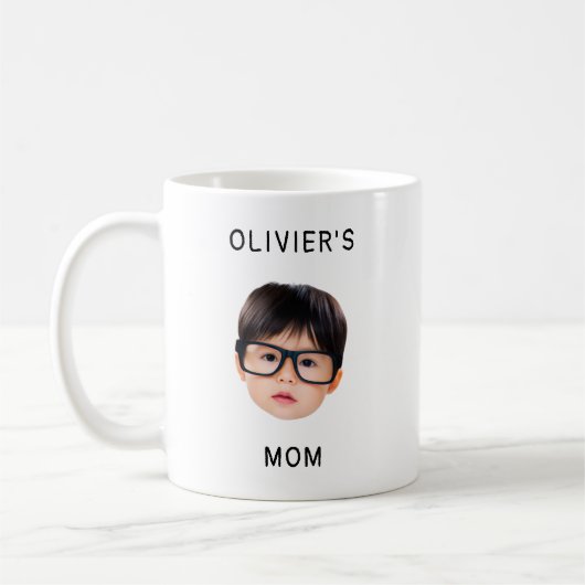 Custom Baby Face Gift for Family New Christmas Kaffeetasse (Links)