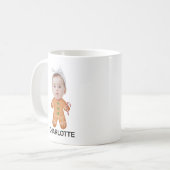 Custom Baby Face Gingerbrot Kaffeetasse (Vorderseite Links)