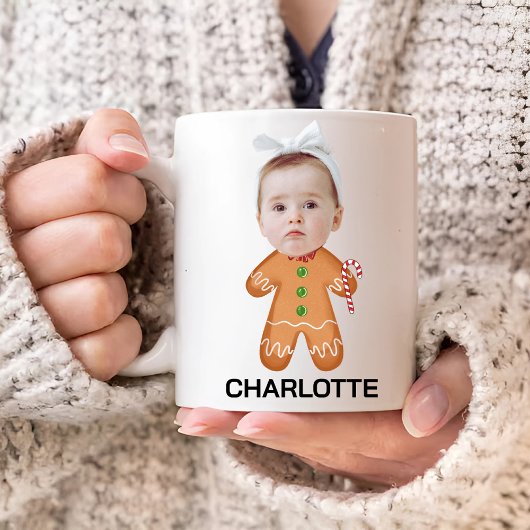 Custom Baby Face Gingerbrot Kaffeetasse