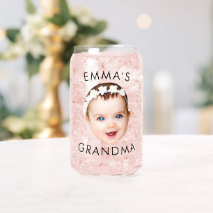 Custom Baby Face Mama Oma Opa Geburtstag Dosenglas