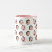 Custom Baby Face Mug Baby 3 Photos Tasse (Zentrum)