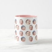 Custom Baby Face Mug Baby 3 Photos Tasse (Zentrum)