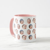 Custom Baby Face Mug Baby 3 Photos Tasse (Vorderseite Links)