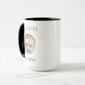 Custom Baby Face Mütter Tag Weihnachten Großkind Tasse (Vorderseite Links)