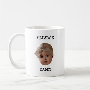 Custom Baby Face Mutter's Day Vathers Day Child Kaffeetasse