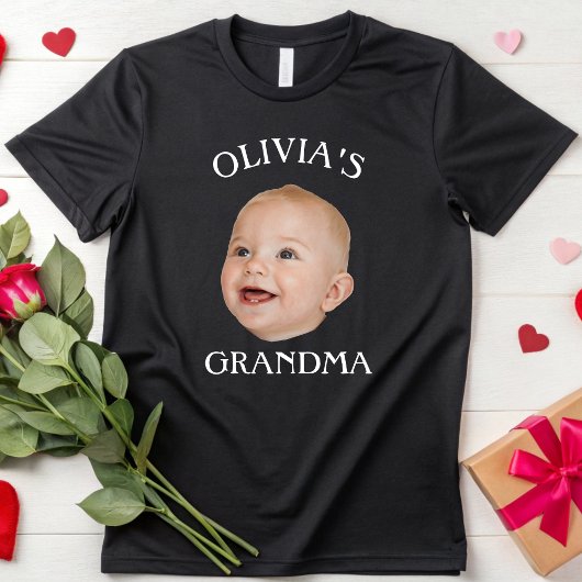 Custom Baby Face Personalisiert Child Foto Vater M T-Shirt