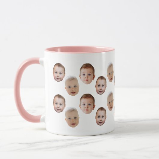 Custom Baby Face personalized photo Tasse (Links)