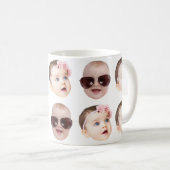 Custom Baby Face  Photo Father's Day Christmas Kaffeetasse (VorderseiteRechts)