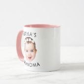 Custom Baby Face Tasse Mama Oma Opa Geburtstag (Vorderseite Links)