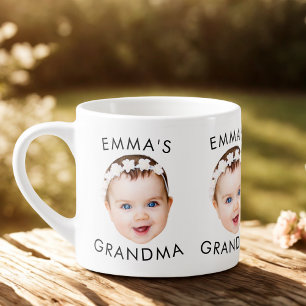 Custom Baby Face Tasse Mama Oma Opa Geburtstag