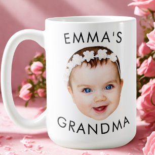 Custom Baby Face Tasse Mama Oma Opa Geburtstag