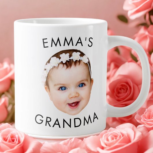 Custom Baby Face Tasse Mama Oma Opa Geburtstag