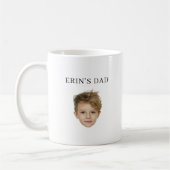 Custom Baby Face Vathers Day Custom Baby Face Foto Kaffeetasse (Links)