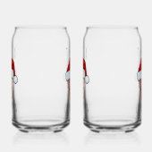 Custom Baby Face Weihnachtsmannmütze Weihnachts-Fo Dosenglas (Rechts)