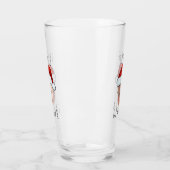 Custom Baby Face Weihnachtsmannmütze Weihnachts-Fo Glas (Links)