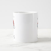 Custom Baby Face Weihnachtsmannmütze Weihnachts-Fo Jumbo-Tasse (Vorderseite)