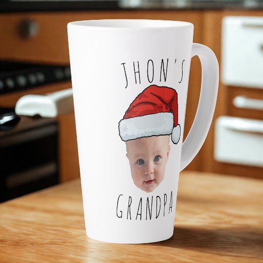 Custom Baby Face Weihnachtsmannmütze Weihnachts-Fo Milchtasse
