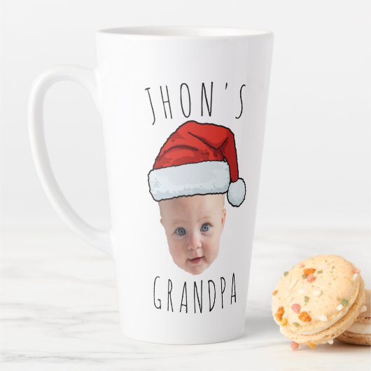 Custom Baby Face Weihnachtsmannmütze Weihnachts-Fo Milchtasse (Beispiel)