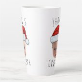 Custom Baby Face Weihnachtsmannmütze Weihnachts-Fo Milchtasse (Vorderseite)