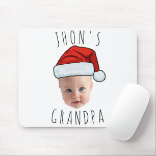 Custom Baby Face Weihnachtsmannmütze Weihnachts-Fo Mousepad