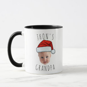 Custom Baby Face Weihnachtsmannmütze Weihnachts-Fo Tasse