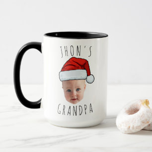 Custom Baby Face Weihnachtsmannmütze Weihnachts-Fo Tasse