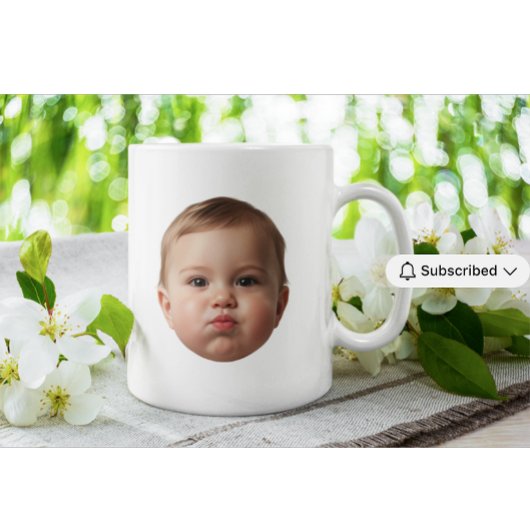 Custom Baby & Family Photo Face Mug custom grandma Tasse