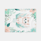Custom Baby Fleece Blanket Boho Kitten Design (Vorderseite (Horizontal))