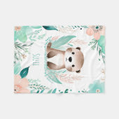 Custom Baby Fleece Blanket Boho Otter Design (Vorderseite (Horizontal))