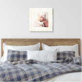 Custom Baby Foto and Damask Border Kinderzimmer Ar Leinwanddruck (Insitu (Schlafzimmer))