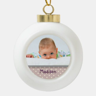 Custom Baby Foto Ball Ornament