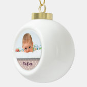 Custom Baby Foto Ball Ornament (Rechts)