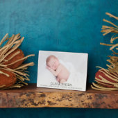 Custom Baby Foto Birth Stats Plaque Fotoplatte (Seite)