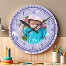 Custom Baby Foto Birthday Wall Clock