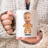 Custom Baby Foto Face Funny Christmas Lebkuchen Kaffeetasse