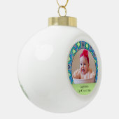 Custom Baby Foto Keramik Ball Ornament (Links)