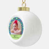 Custom Baby Foto Keramik Ball Ornament (Rechts)
