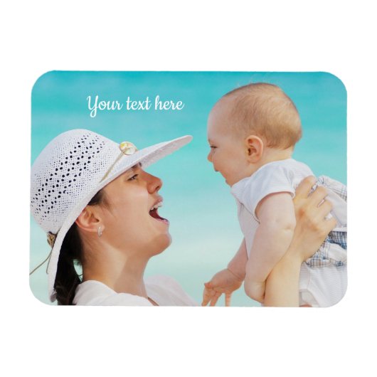 Custom Baby Foto Magnet (Horizontal)