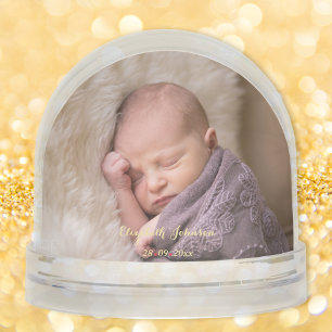 Custom Baby Foto Mein erster Weihnachtsschneedecke Schneekugeln