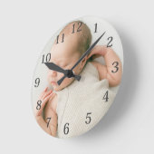 Custom Baby Foto Runde Wanduhr (Winkel)