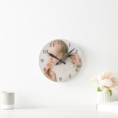 Custom Baby Foto Runde Wanduhr (Zuhause)