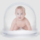 Custom Baby Foto Schneekugeln (Vorderseite)