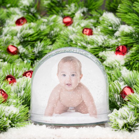 Custom Baby Foto Schneekugeln (Weihnachten)