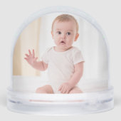 Custom Baby Foto Schneekugeln (Rückseite)