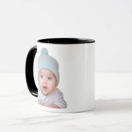 Custom Baby Foto Tasse - Eltern- oder Großeltern-G (Vorderseite Links)