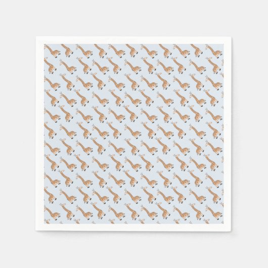 Custom Baby Giraffe Design Napkins Serviette (Vorderseite)